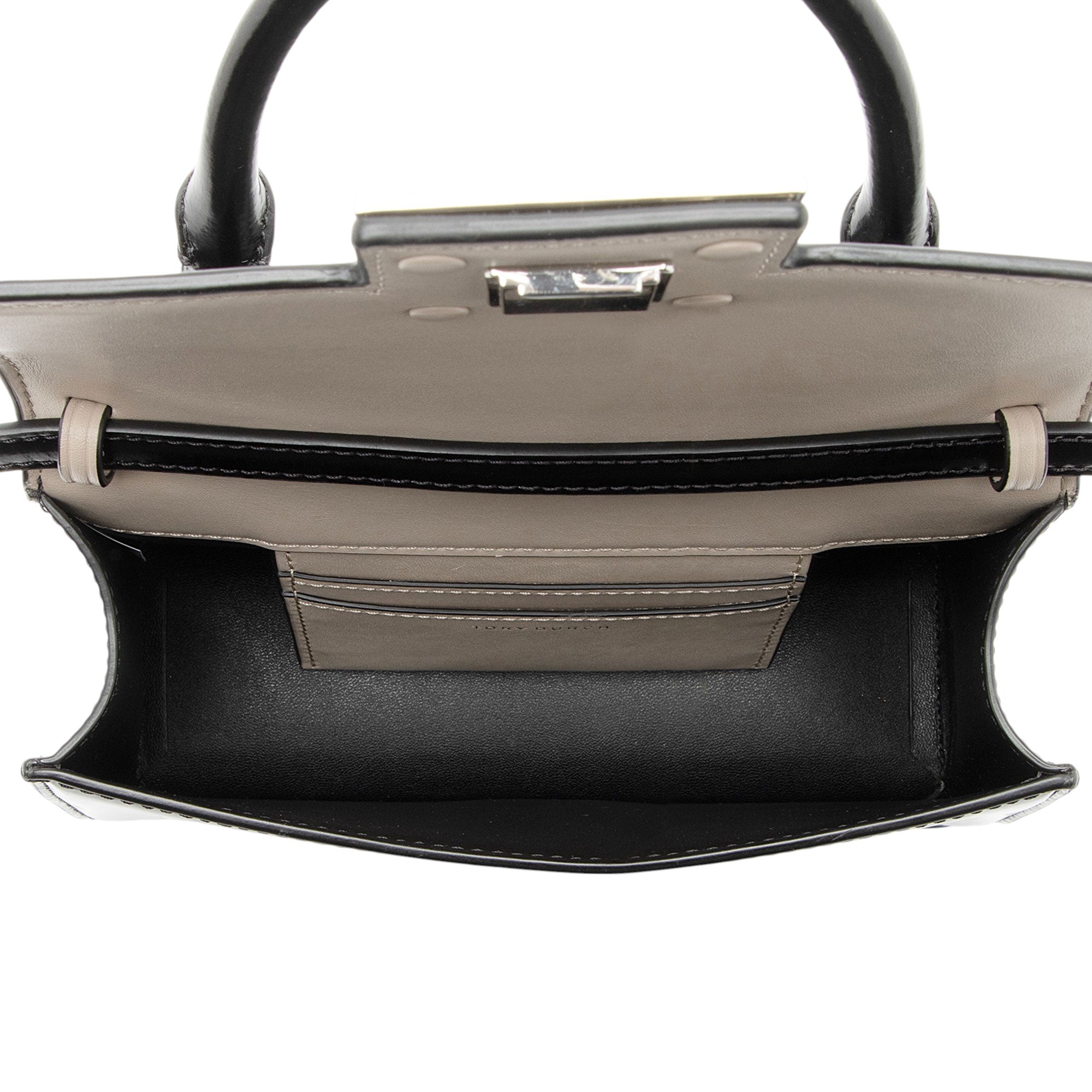 Tory Burch Patent Leather Bon Bon Mini Top Handle