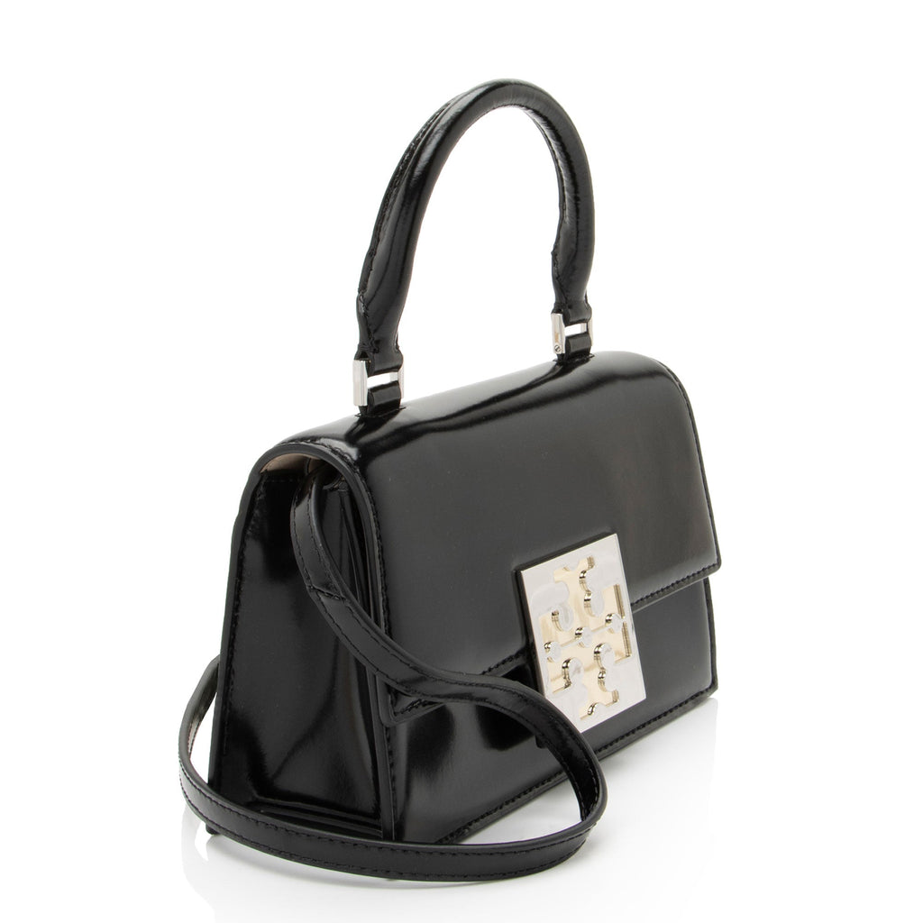 Tory Burch Patent Leather Bon Bon Mini Top Handle