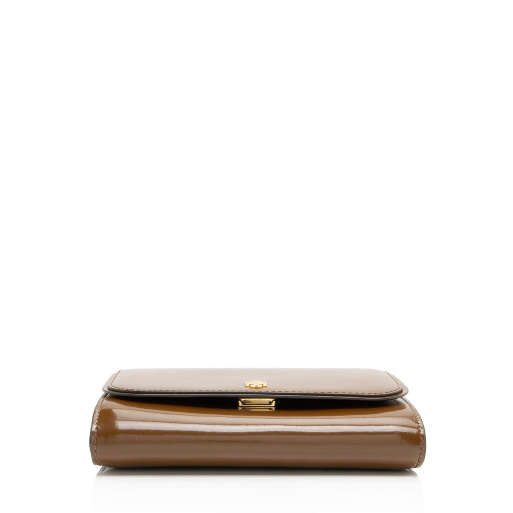 Tory Burch Patent Leather Emerson Wallet on Chain