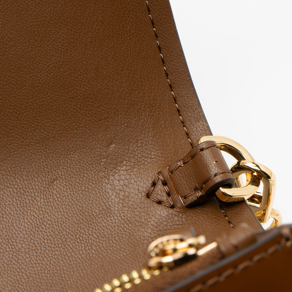 Tory Burch Patent Leather Emerson Wallet on Chain