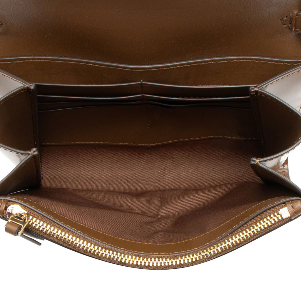Tory Burch Patent Leather Emerson Wallet on Chain