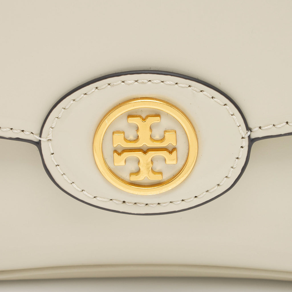 Tory Burch Patent Leather Robinson Convertible Shoulder Bag (SHF-yyx9MY)