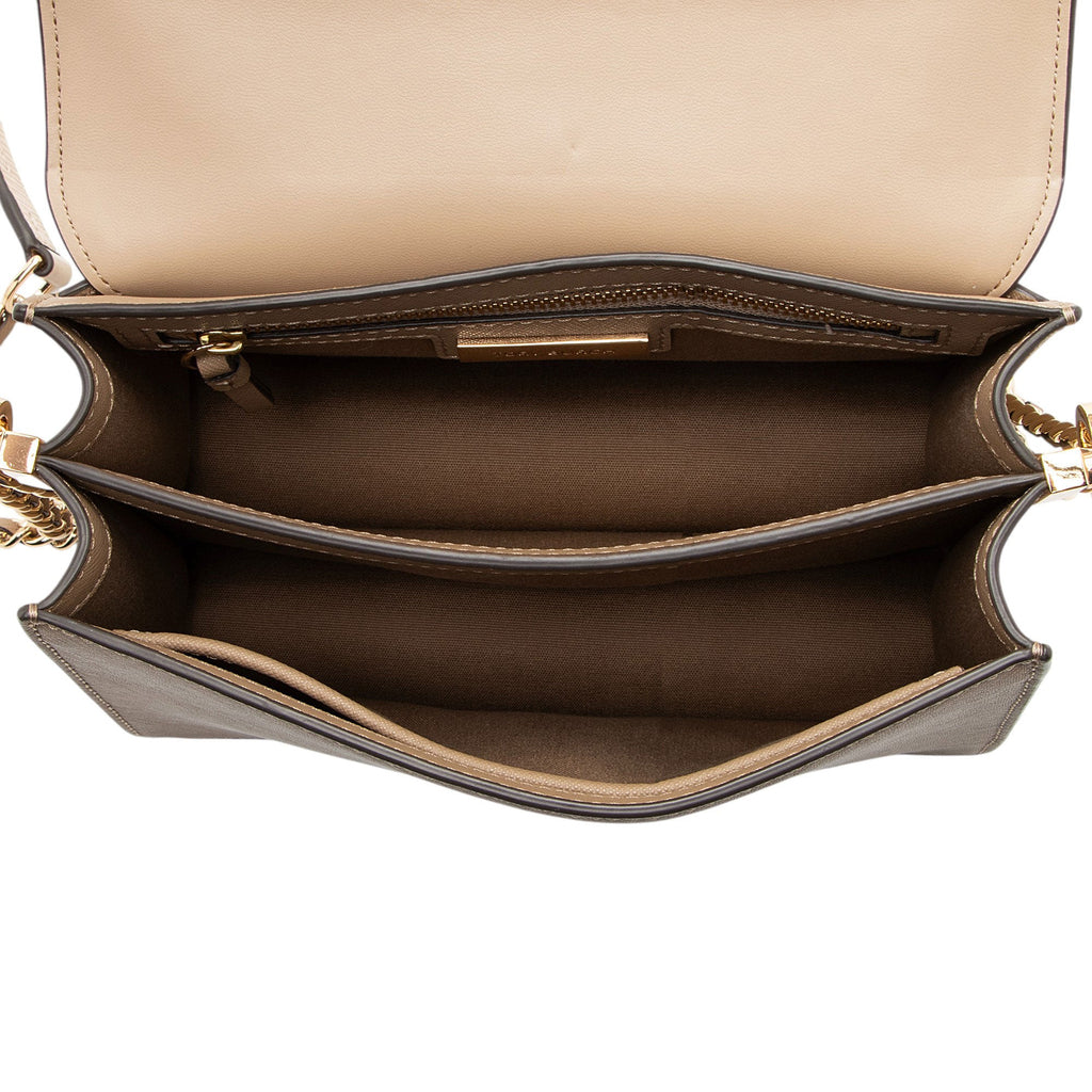 Tory Burch Patent Saffiano Leather Robinson Shoulder Bag