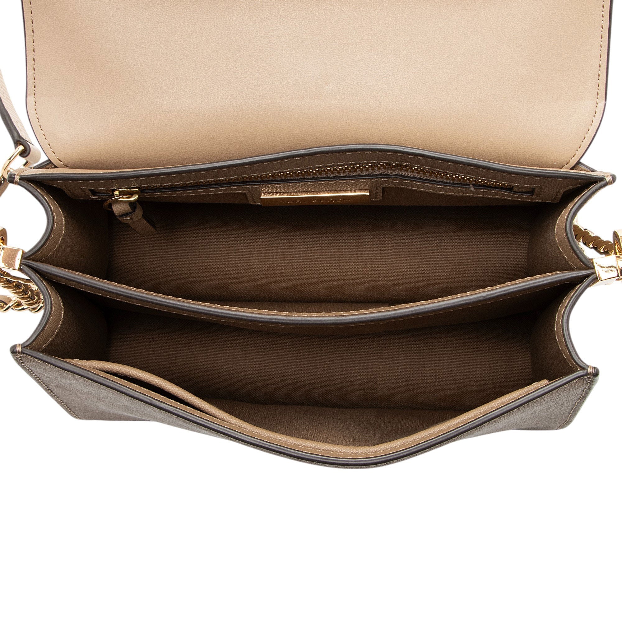 Tory Burch Patent Saffiano Leather Robinson Shoulder Bag