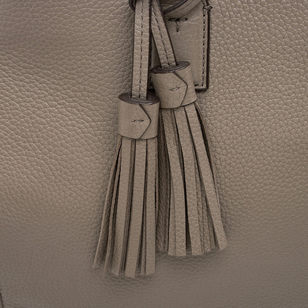Tory Burch Pebbled Leather Thea Tassel Large Tote