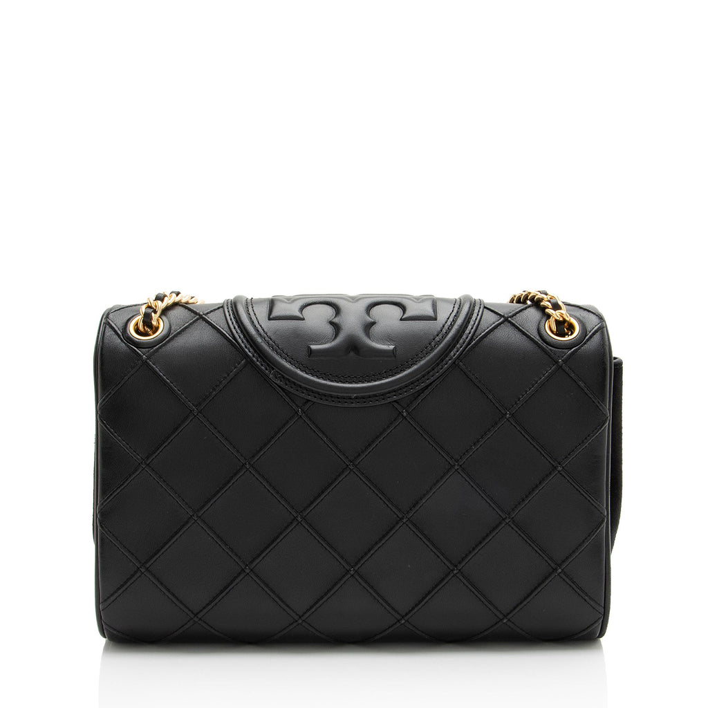 Tory Burch Quilted Leather Fleming Soft Medium Shoulder Bag
