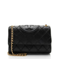 Tory Burch Quilted Leather Fleming Soft Medium Shoulder Bag