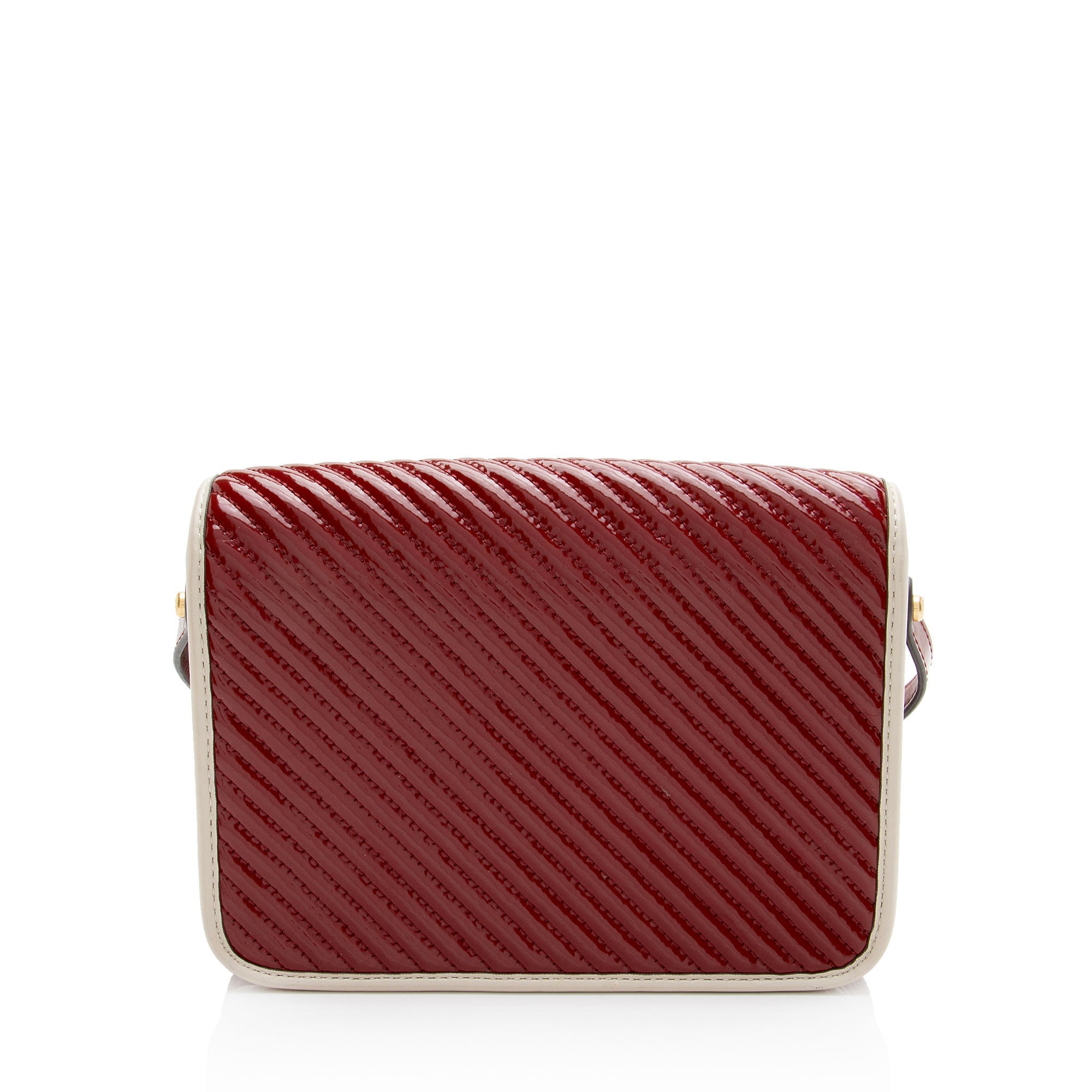 Tory Burch Quilted Patent Leather Robinson Shoulder Bag