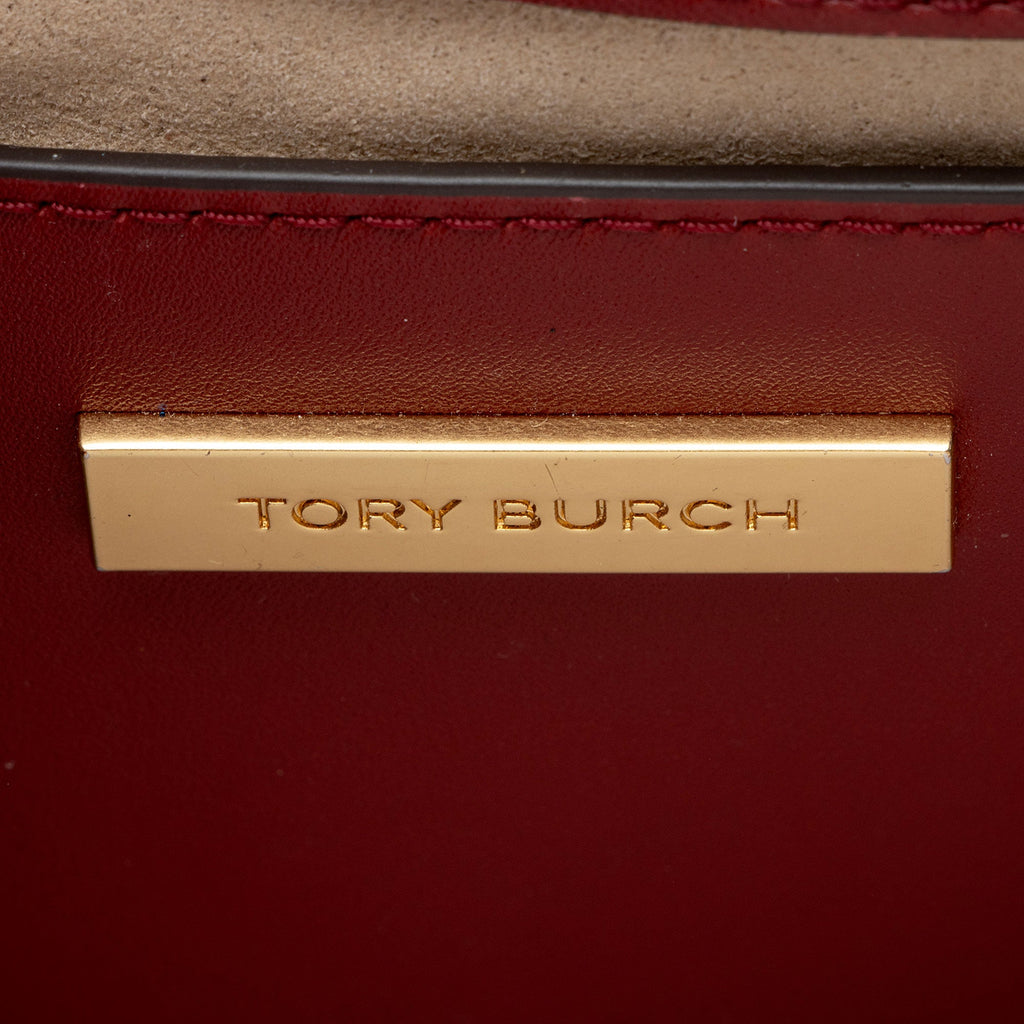 Tory Burch Quilted Patent Leather Robinson Shoulder Bag