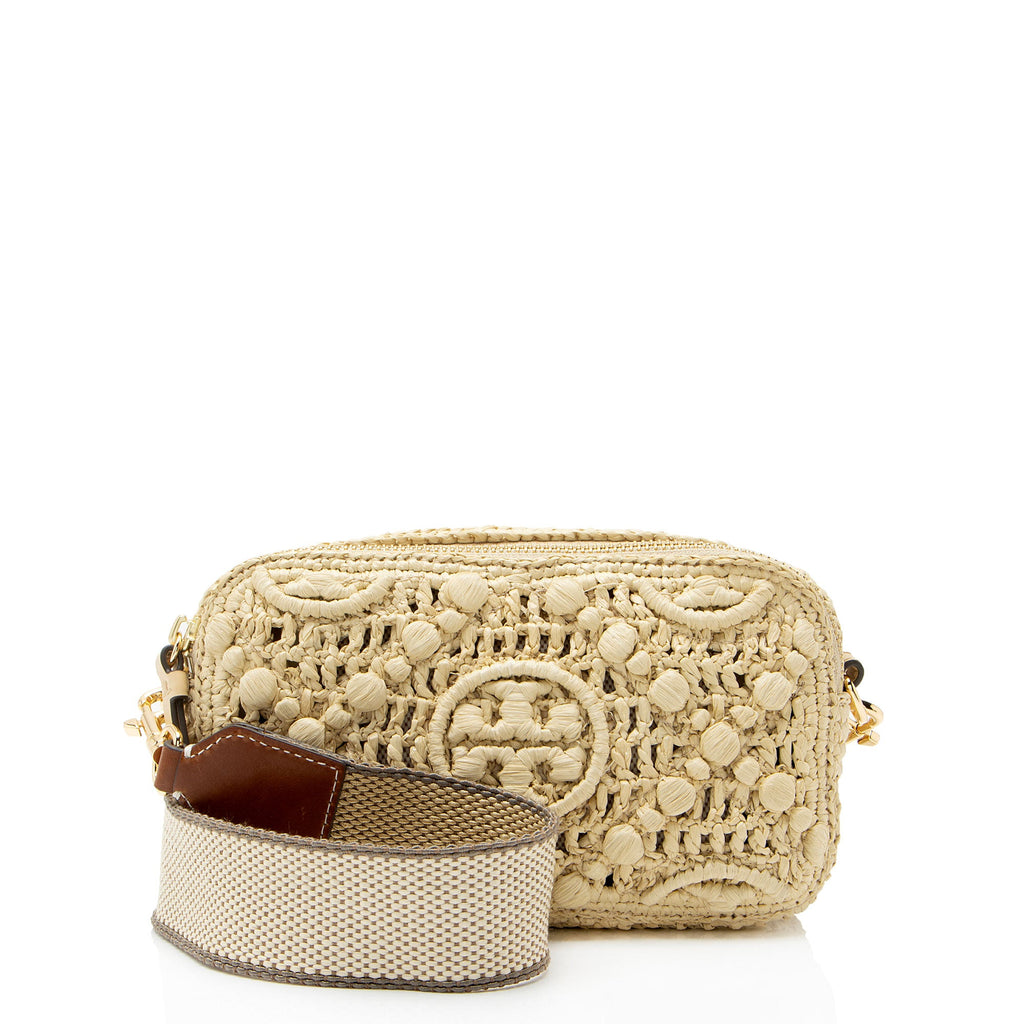 Tory Burch Raffia Miller Mini Crossbody
