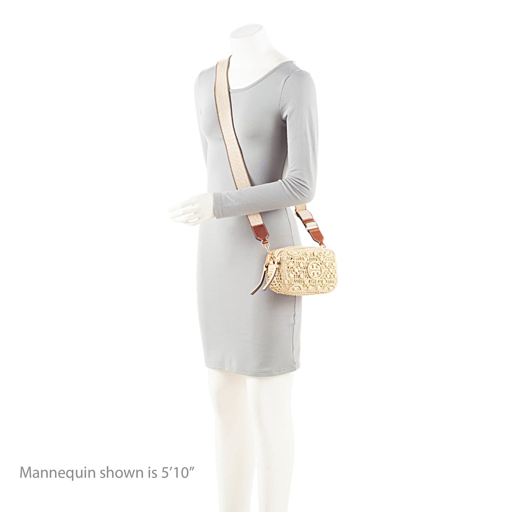 Tory Burch Raffia Miller Mini Crossbody