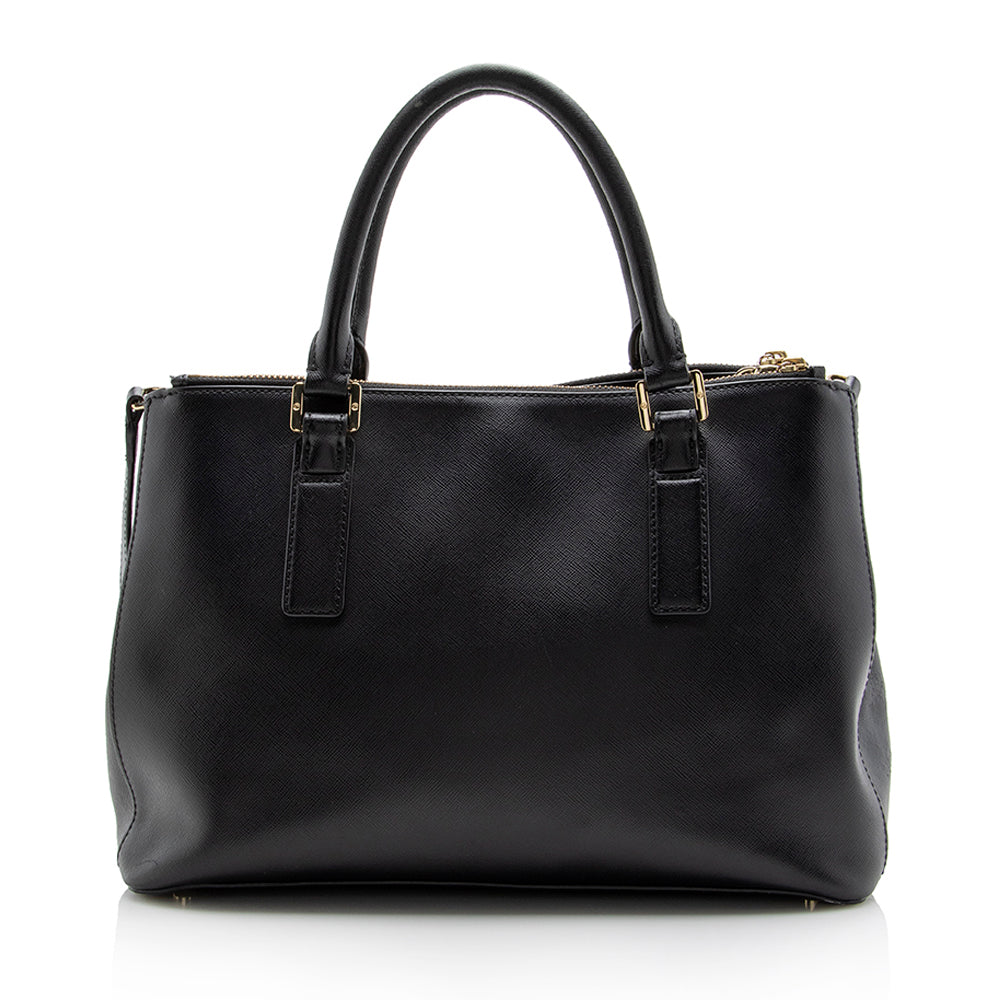 Tory Burch Saffiano Leather Robinson Double Zip Tote (SHF-13328)