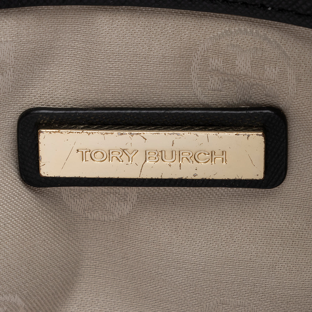Tory Burch Saffiano Leather Robinson Double Zip Tote (SHF-13328)