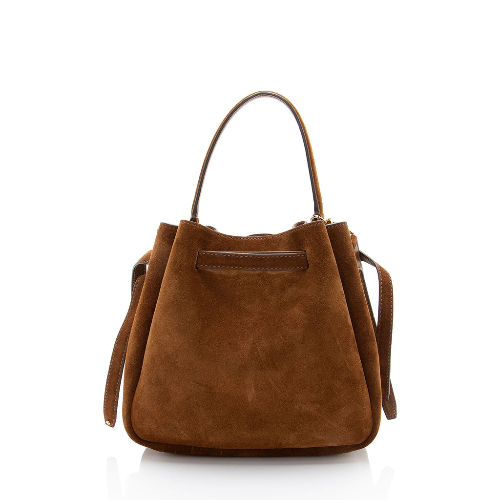 Tory Burch Suede Romy Bucket Bag