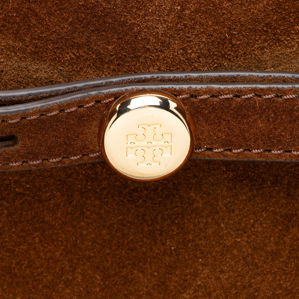 Tory Burch Suede Romy Bucket Bag