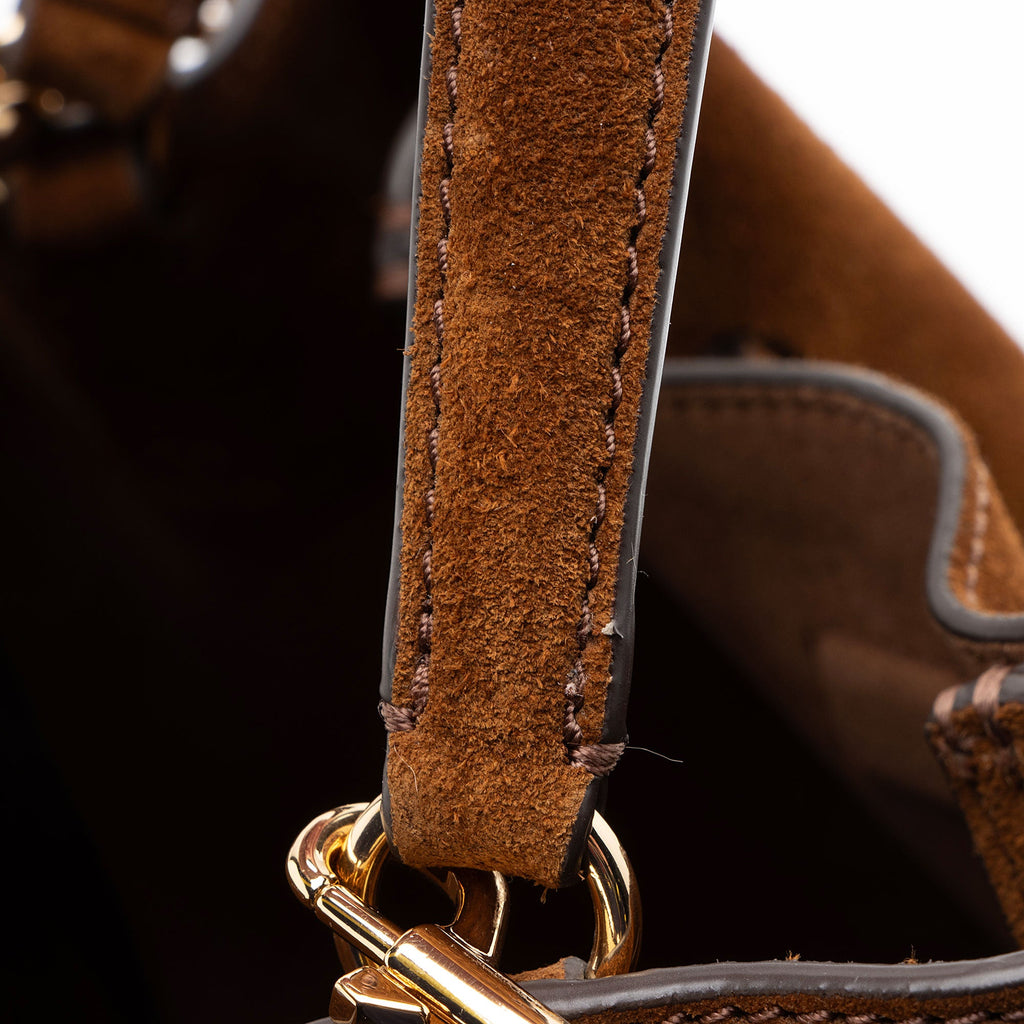 Tory Burch Suede Romy Bucket Bag