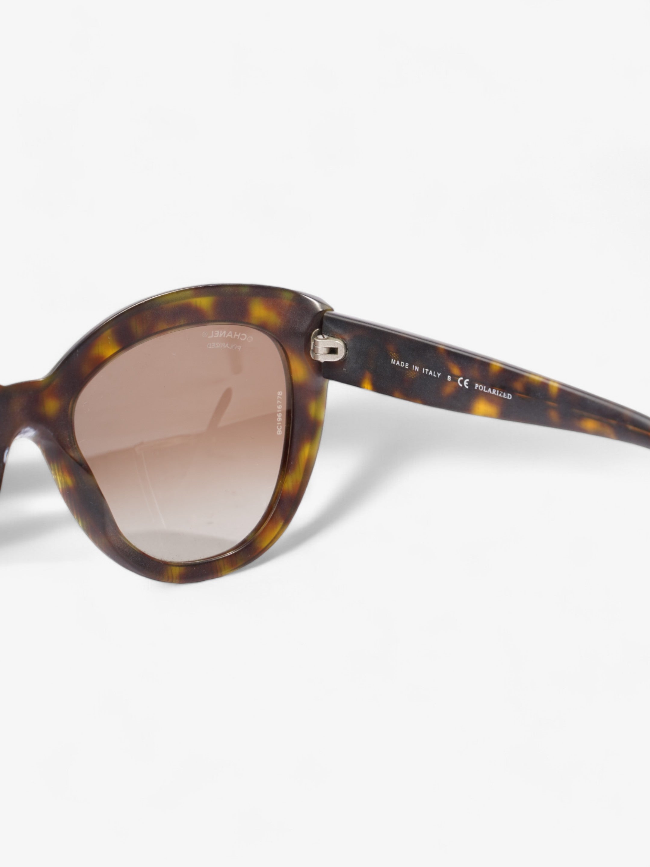 Chanel Oversized Polarized Sunglasses Black Acetate 140mm