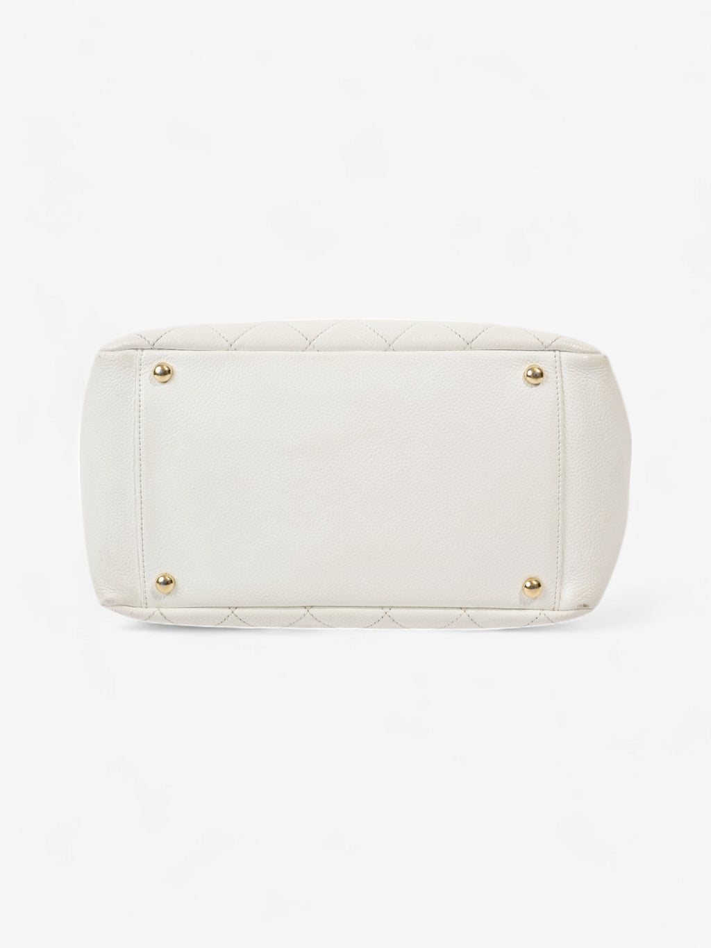 Chanel Timeless Tote White Caviar Leather Petite