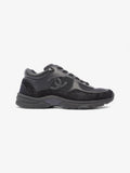 Chanel CC Logo Sneakers Black Suede EU 39 UK 6