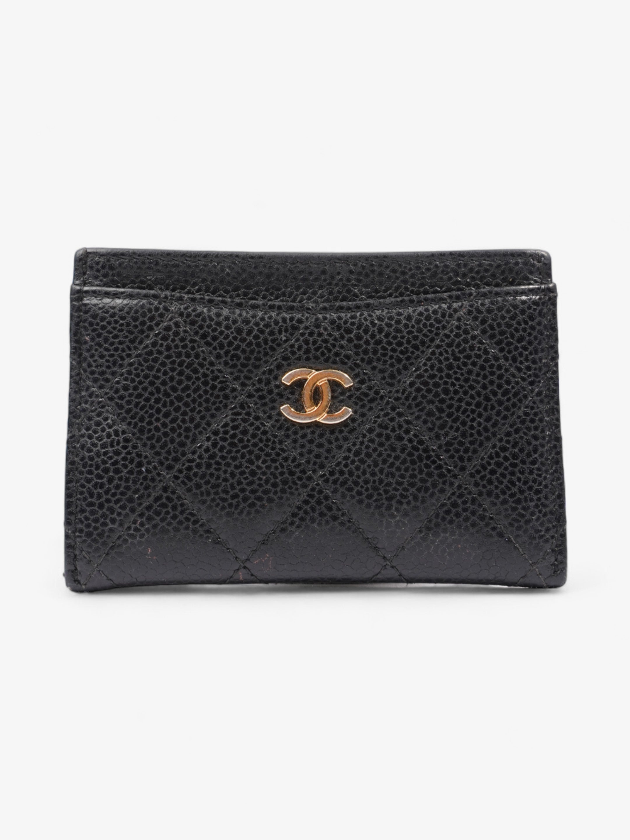 Chanel Classic Card Holder Black Caviar Leather