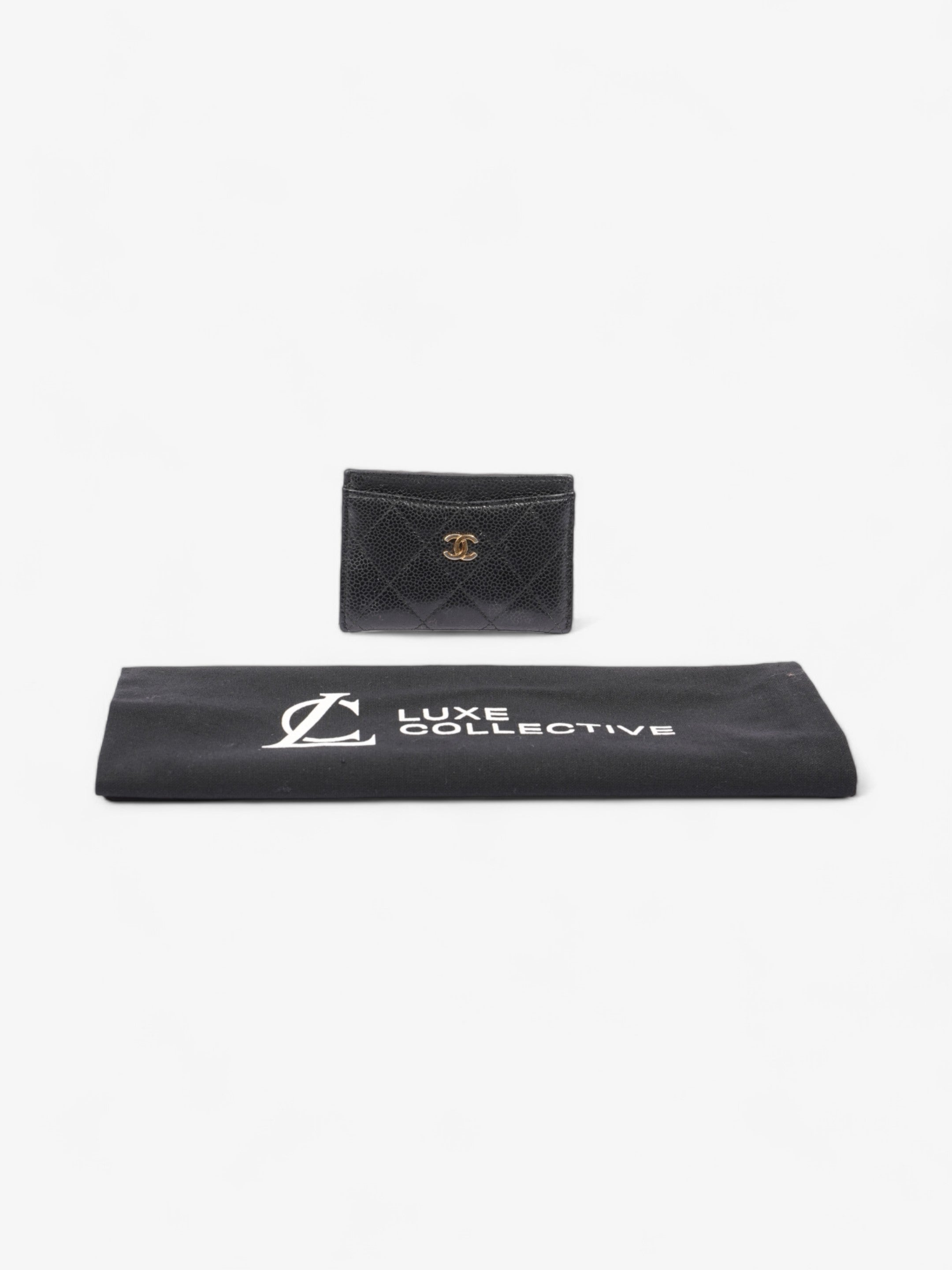 Chanel Classic Card Holder Black Caviar Leather