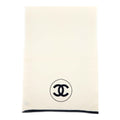 Chanel CC Logo Scarf Cashmere White/Black