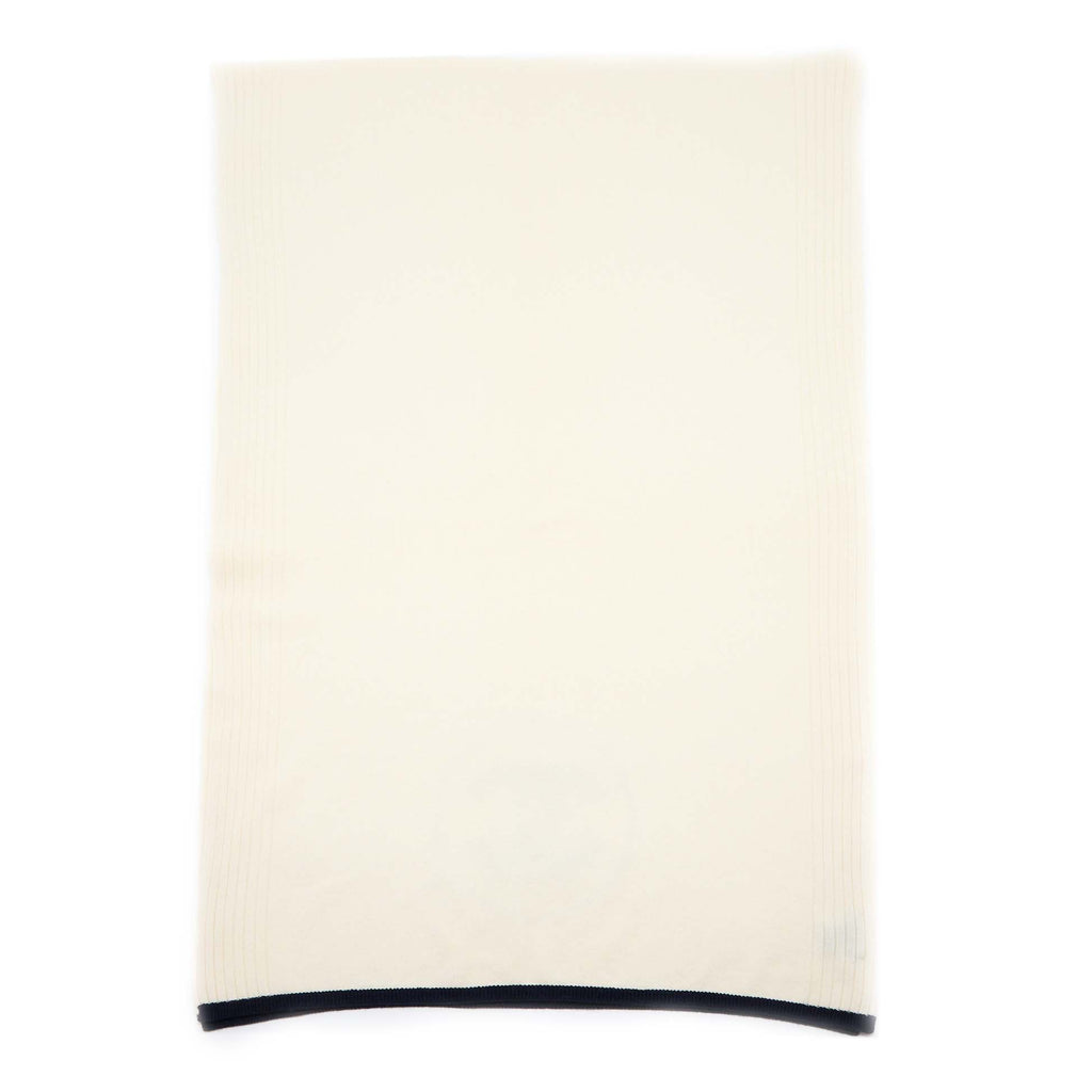 Chanel CC Logo Scarf Cashmere White/Black