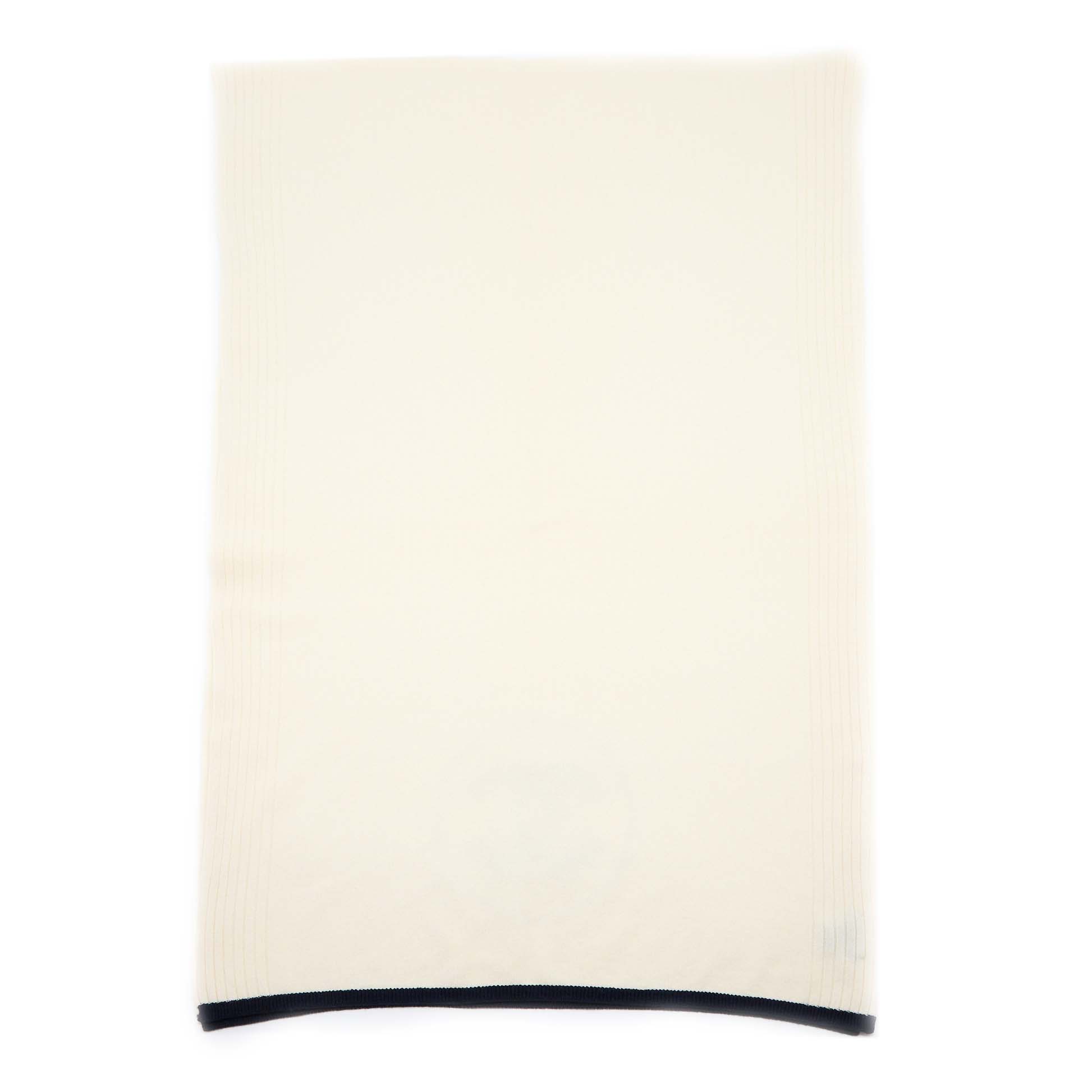 Chanel CC Logo Scarf Cashmere White/Black