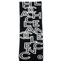Chanel Double Side Letter/CC Scarf Wool/Cashmere Black/White
