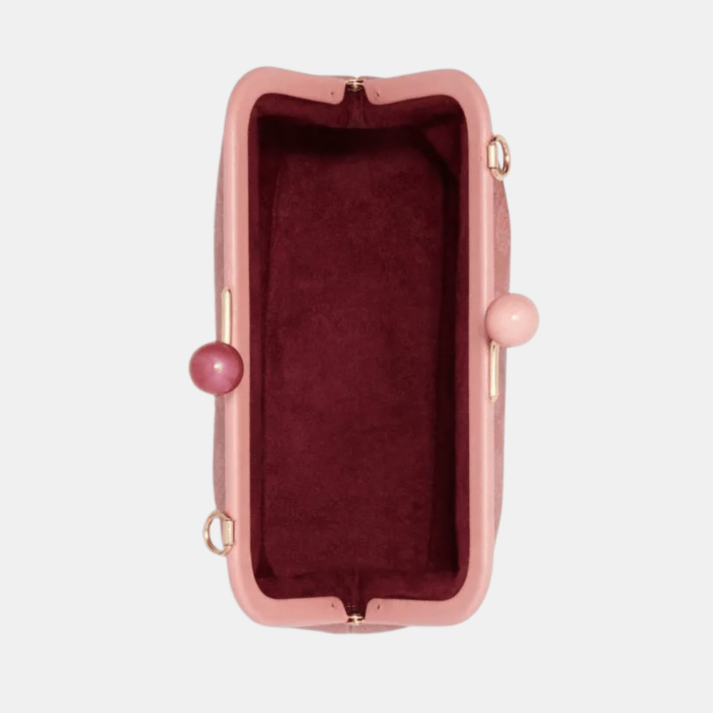 Coach Nora Kisslock Crossbody In Signature Canvas (Candy Pink)