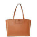 Valentino Brown VLogo Fillme Tote Medium Bag