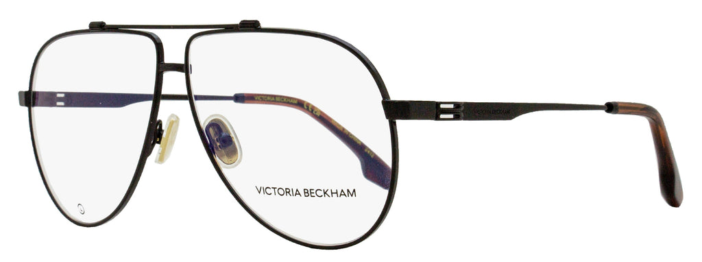 Victoria Beckham Pilot Eyeglasses VB2137 001 Black 59mm Black