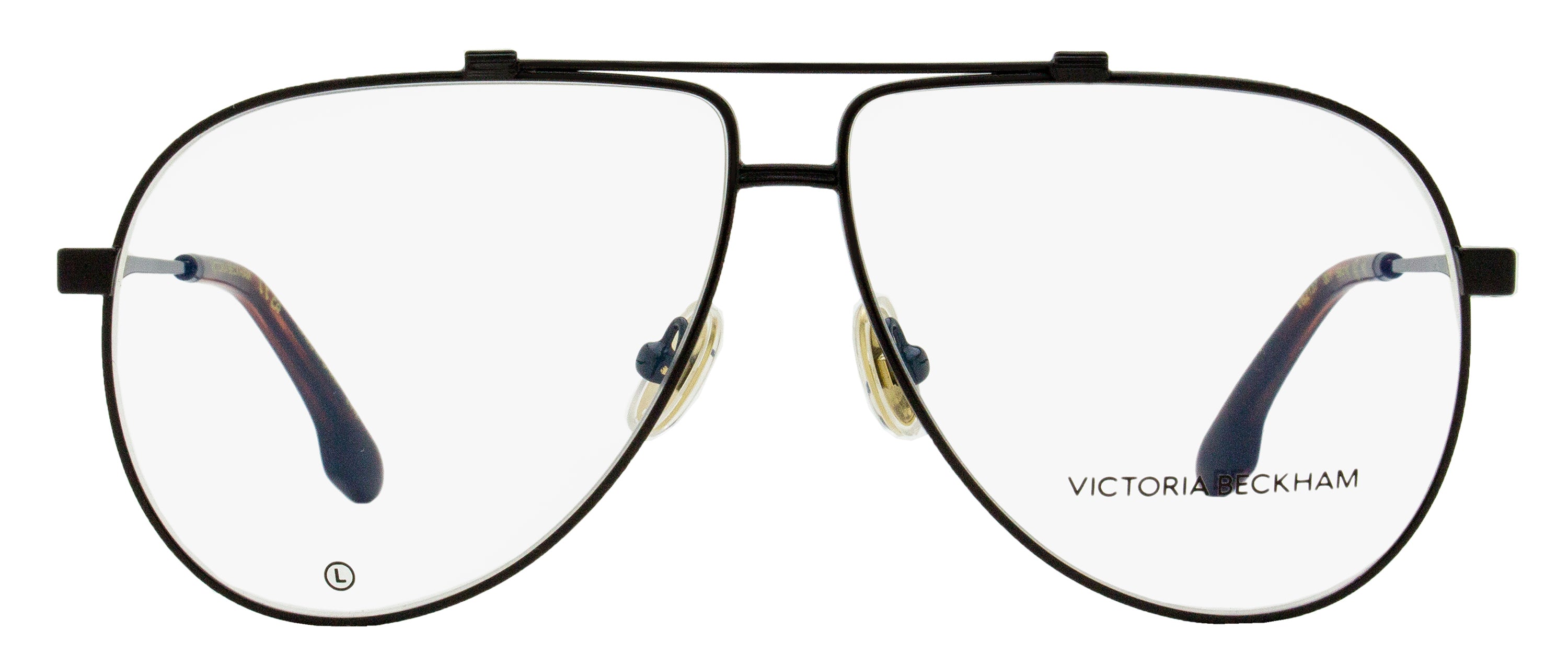 Victoria Beckham Pilot Eyeglasses VB2137 001 Black 59mm