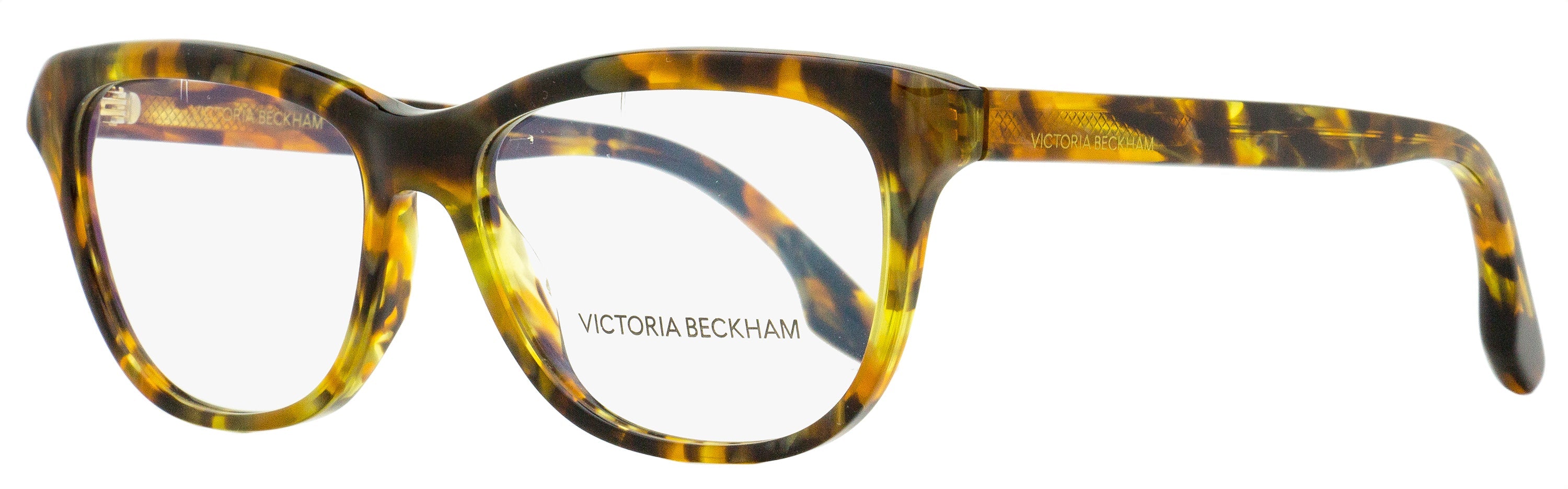 Victoria Beckham Rectangular Eyeglasses VB2607 213 Gold/Havana 55mm Gold Havana