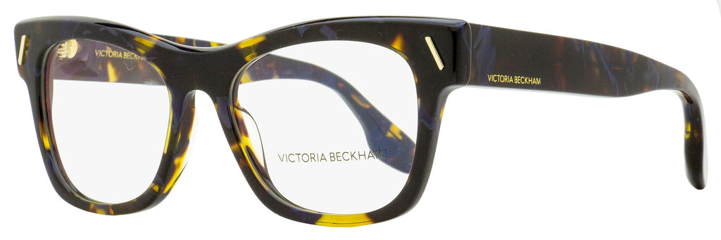 Victoria Beckham Rectangular Eyeglasses VB2634 418 Havana Blue 51mm Havana Blue