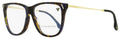 Victoria Beckham Square Eyeglasses VB2636 418 Havana Blue 56mm Havana Blue