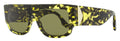 Victoria Beckham V Plaque Sunglasses VB666S 012 Yellow Havana 55mm Yellow Havana