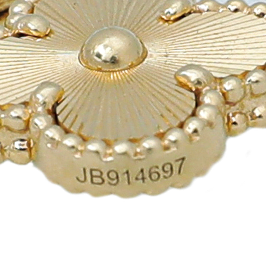 Van Cleef & Arpels 18K Yellow Gold Vintage Alhambra 5 Motifs Bracelet