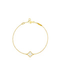 Van Cleef & Arpels 18K Yellow Gold Sweet Alhambra MOP Bracelet