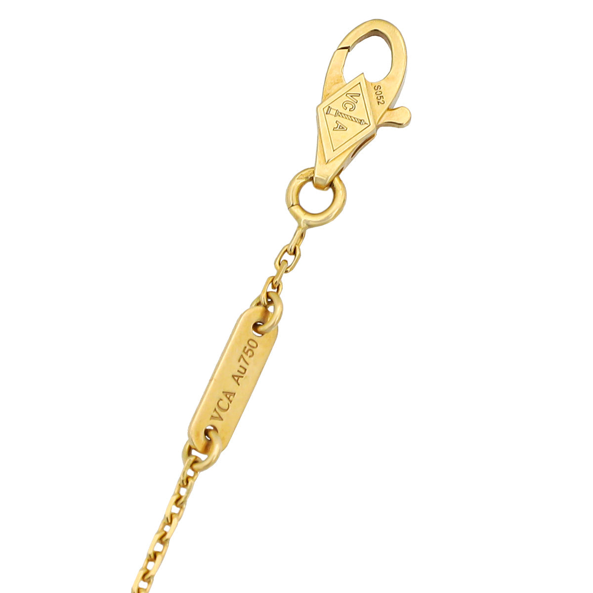 Van Cleef & Arpels 18K Yellow Gold Sweet Alhambra MOP Bracelet