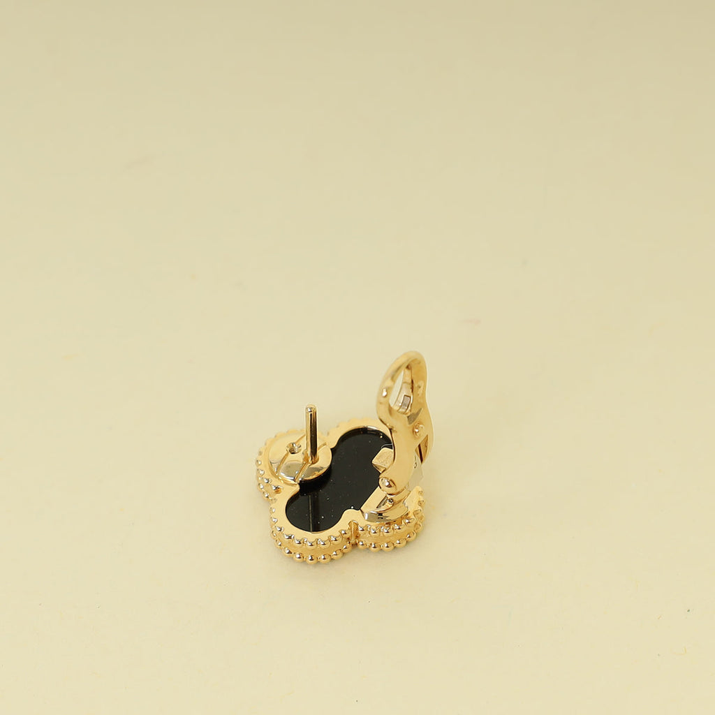 Van Cleef & Arpels 18K Yellow Gold Vintage Alhambra Earrings