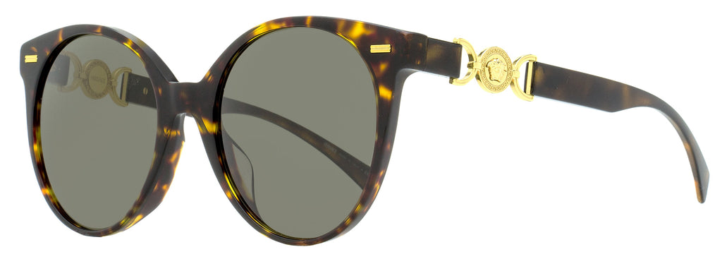 Versace Oval Sunglasses VE4442F 108/3 Havana 55mm Havana