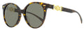 Versace Oval Sunglasses VE4442F 108/3 Havana 55mm Havana