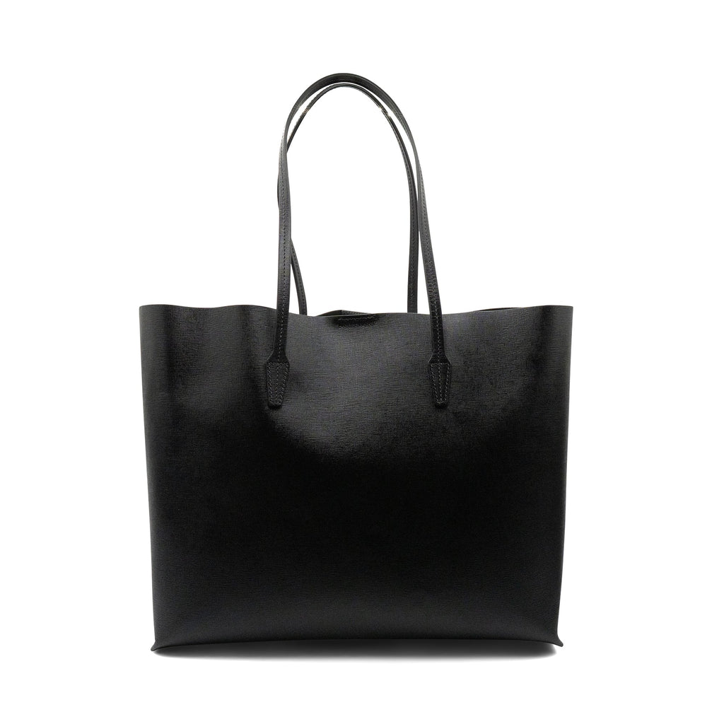 Versace Printed Leather Tote Bag