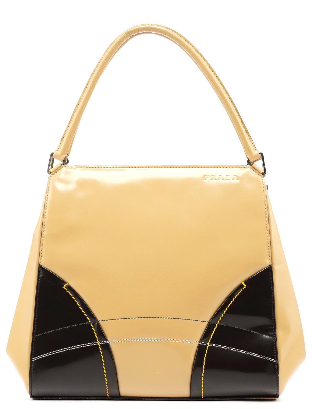B11108 Beige Brown Spazzolato Leather Tote Bag