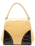 B11108 Beige Brown Spazzolato Leather Tote Bag