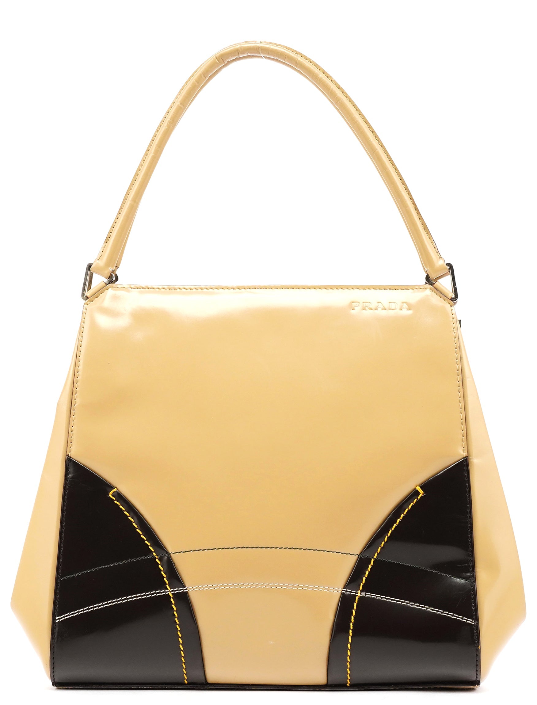 B11108 Beige Brown Spazzolato Leather Tote Bag