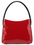 1998 Burgundy Spazzolato Plastic Handle Shoulder Bag