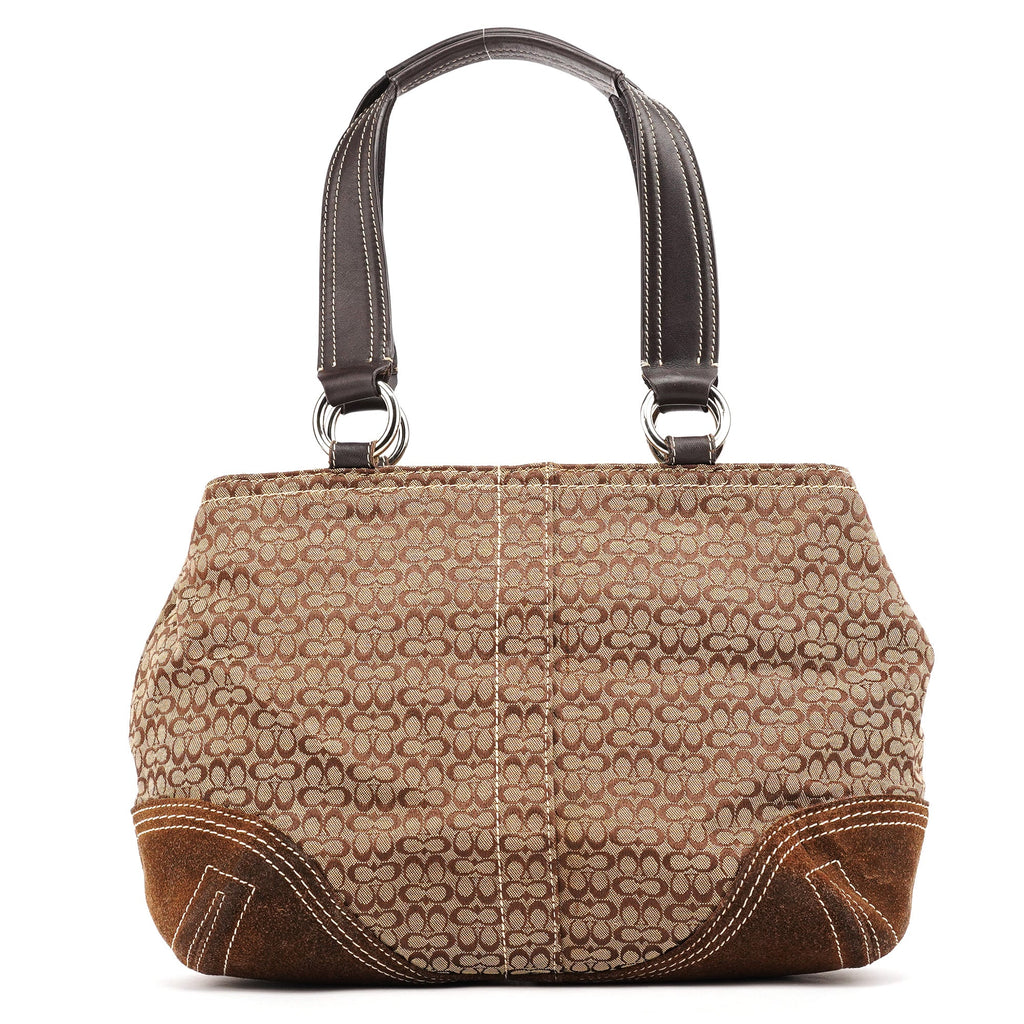 3646 Beige Brown Signature Soho Tote Bag