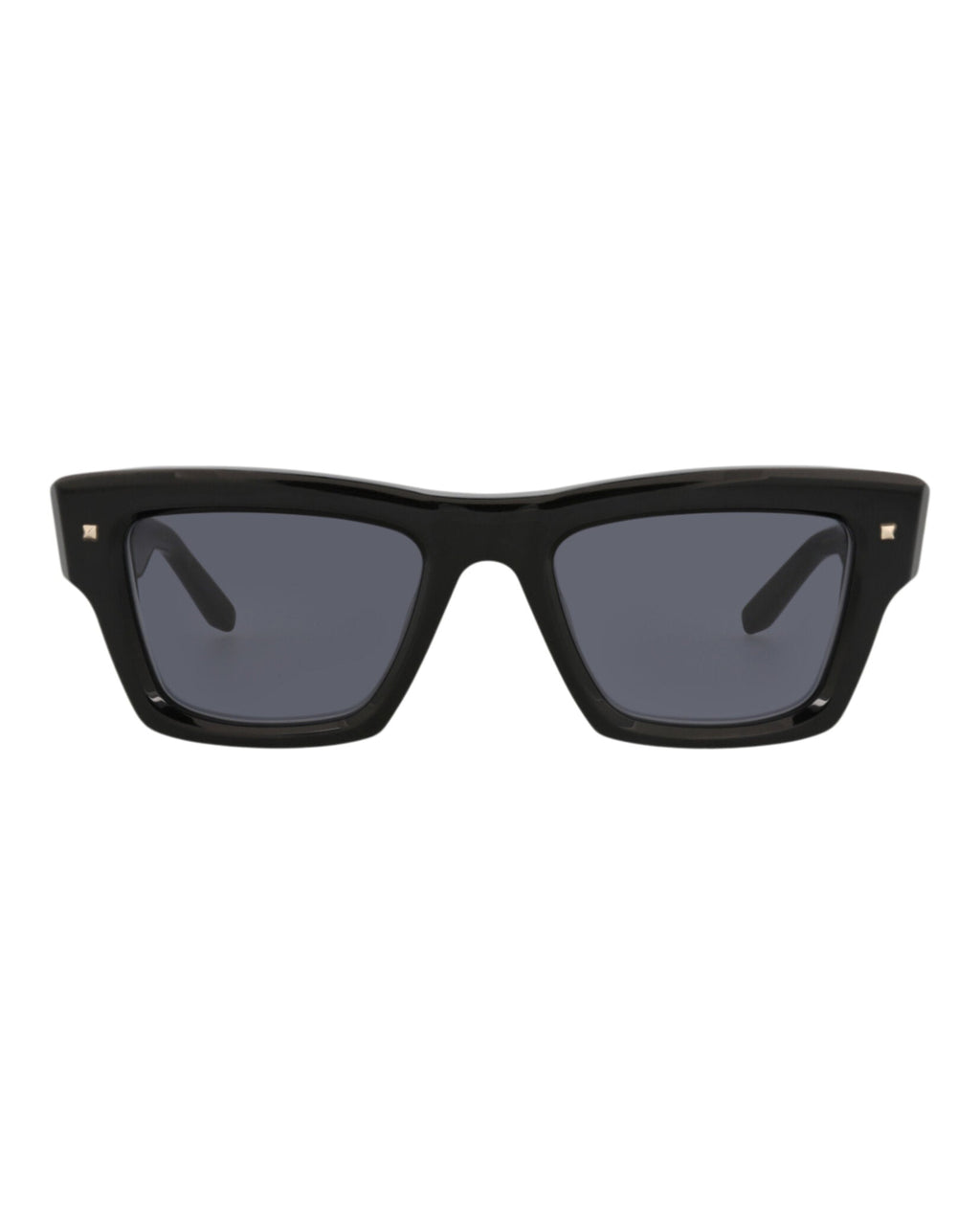 Valentino Unisex Square/Rectangle Black-Black-Grey Fashion Designer Eyewear